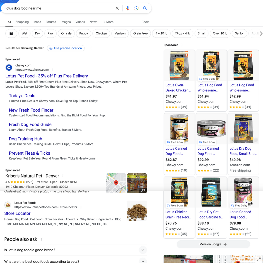 Lotus Dog Food Near Me